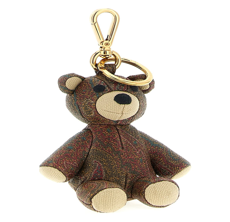Etro Keychain in brown, Cotton — view 3