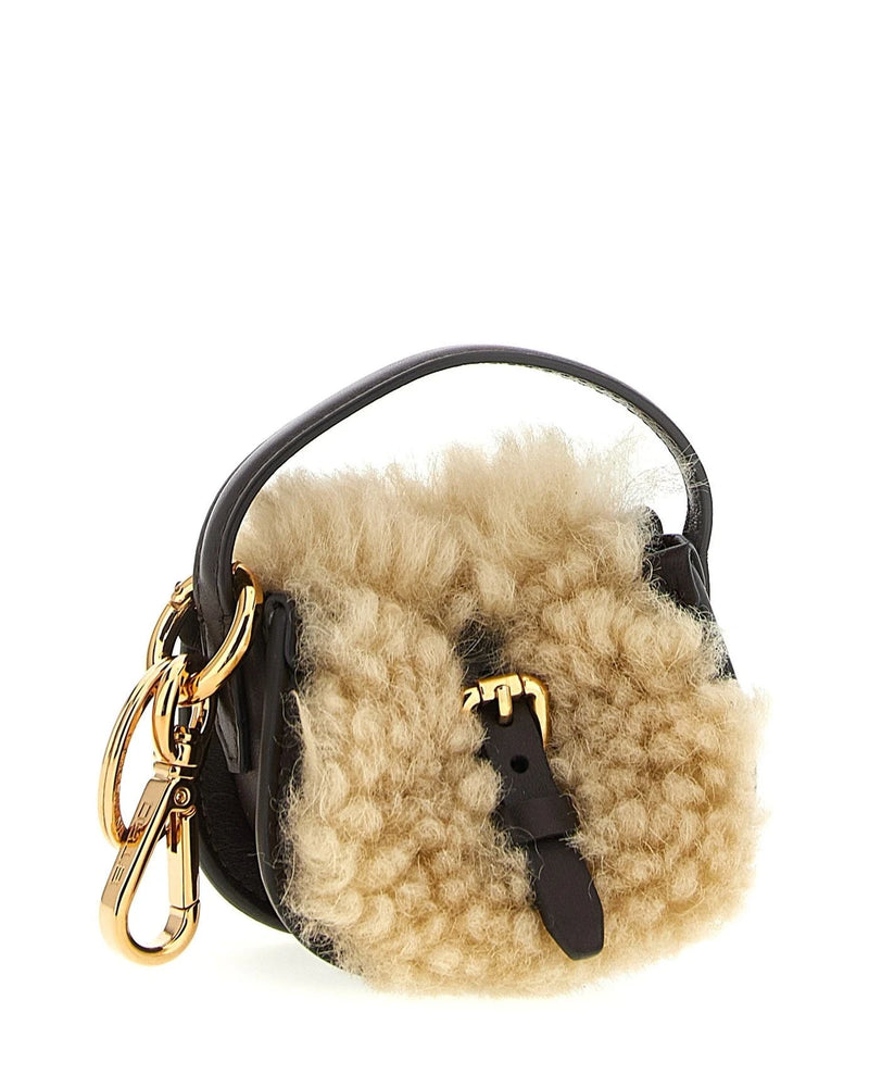 Etro Keychain in multicolor, Calfskin Leather — view 3