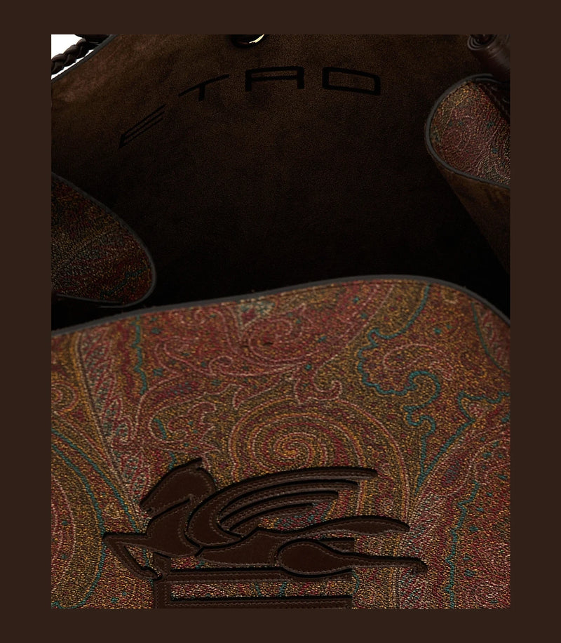 Etro Shoulder Bag in brown, Cotton — view 4