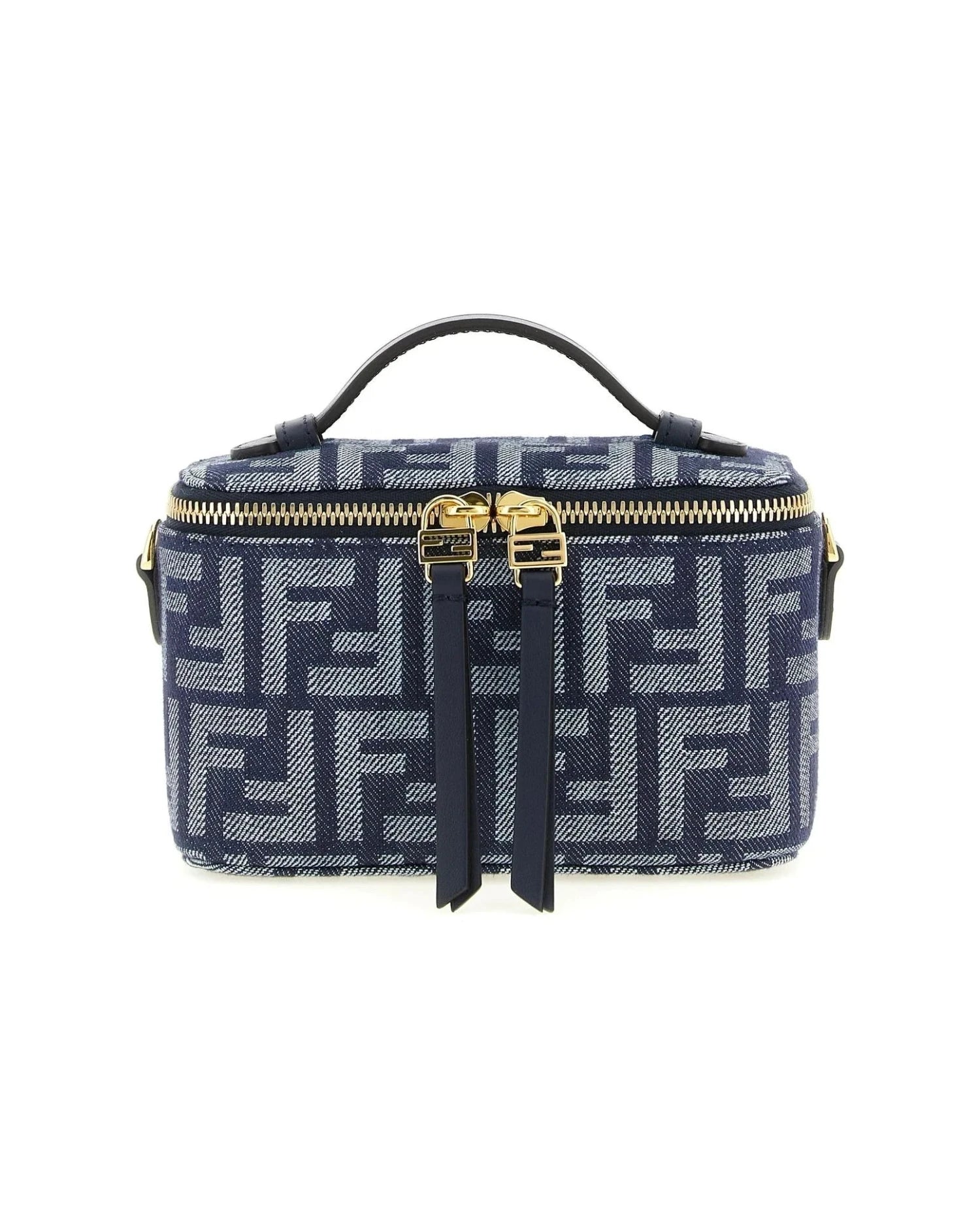 Fendi Makeup Bag in blue, Cotton