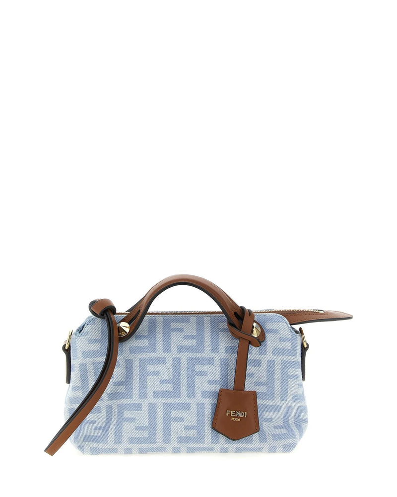 Fendi Baguette Handbag in blue, Cotton