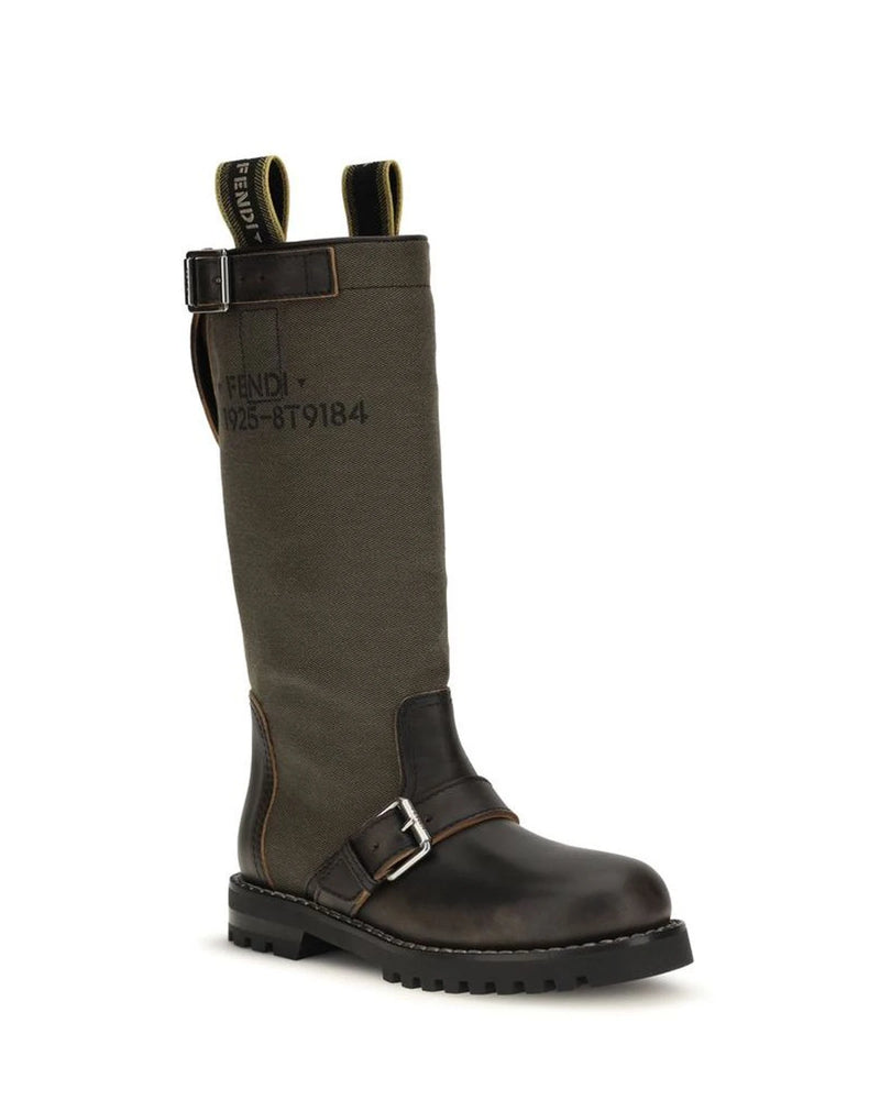 Fendi Boots in brown, Cotton — view 2
