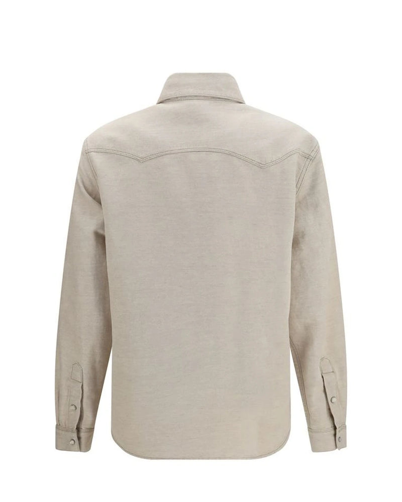 Fendi Dress Shirt in beige, Cotton — view 2