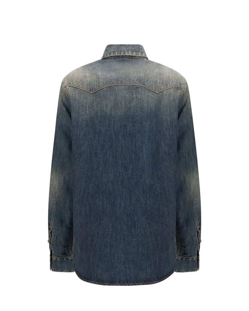 Fendi Dress Shirt in blue, Cotton — view 2