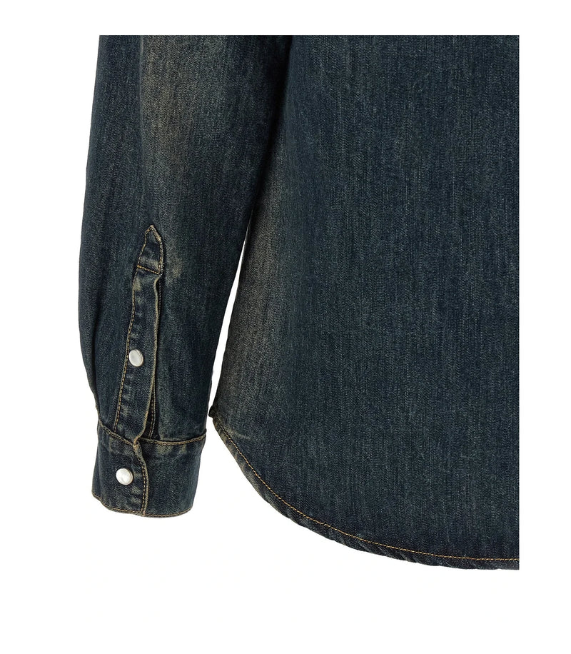 Fendi Dress Shirt in blue, Cotton — view 4