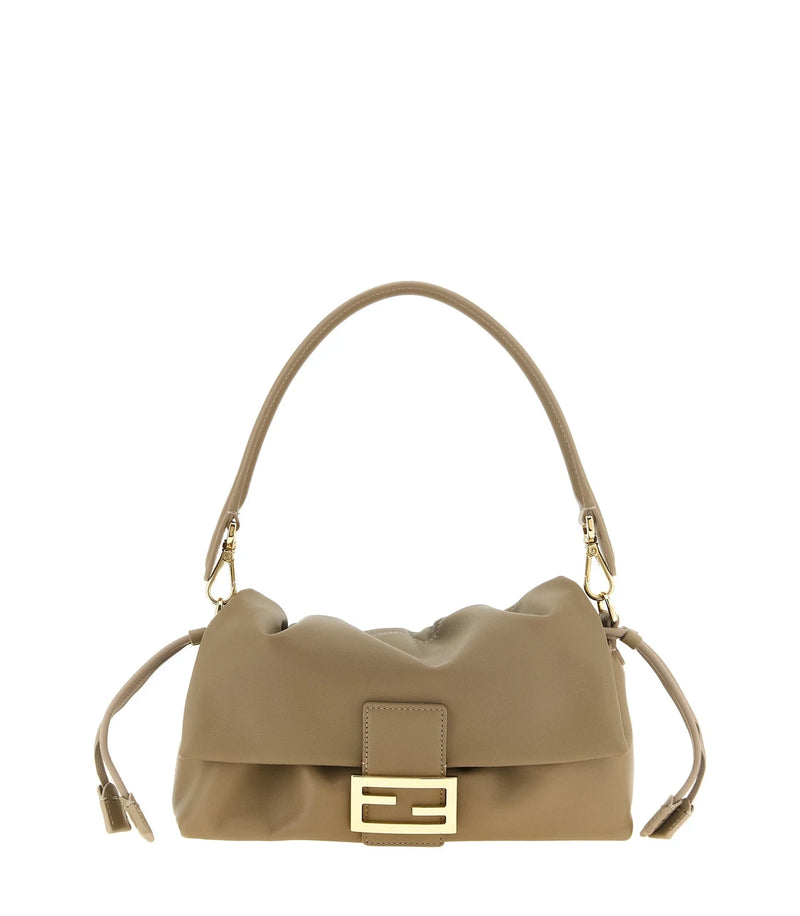 Fendi Hobo Bag in beige, Lamb Leather