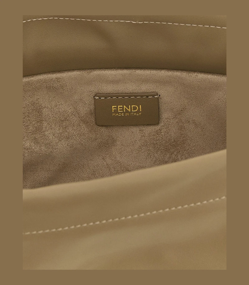 Fendi Hobo Bag in beige, Lamb Leather — view 4