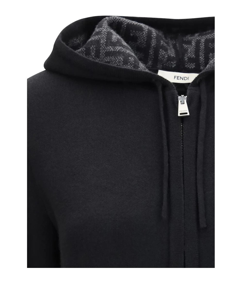 Fendi Hoodie in black, Kashmir — view 3