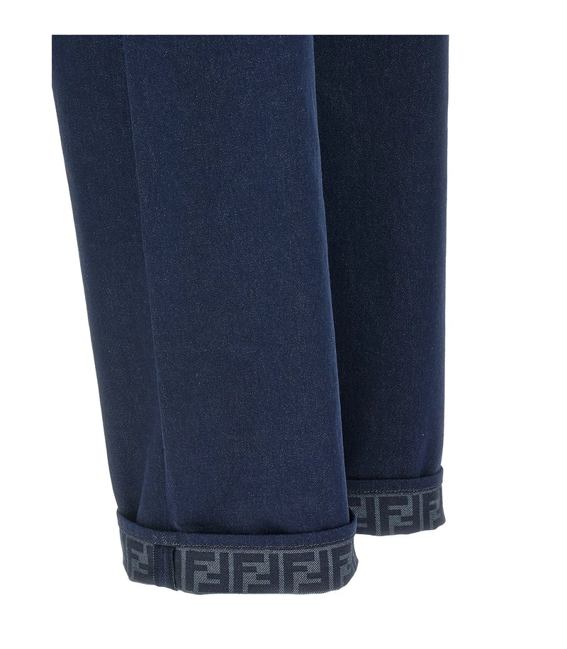 Fendi Jean in blue, Cotton — view 5