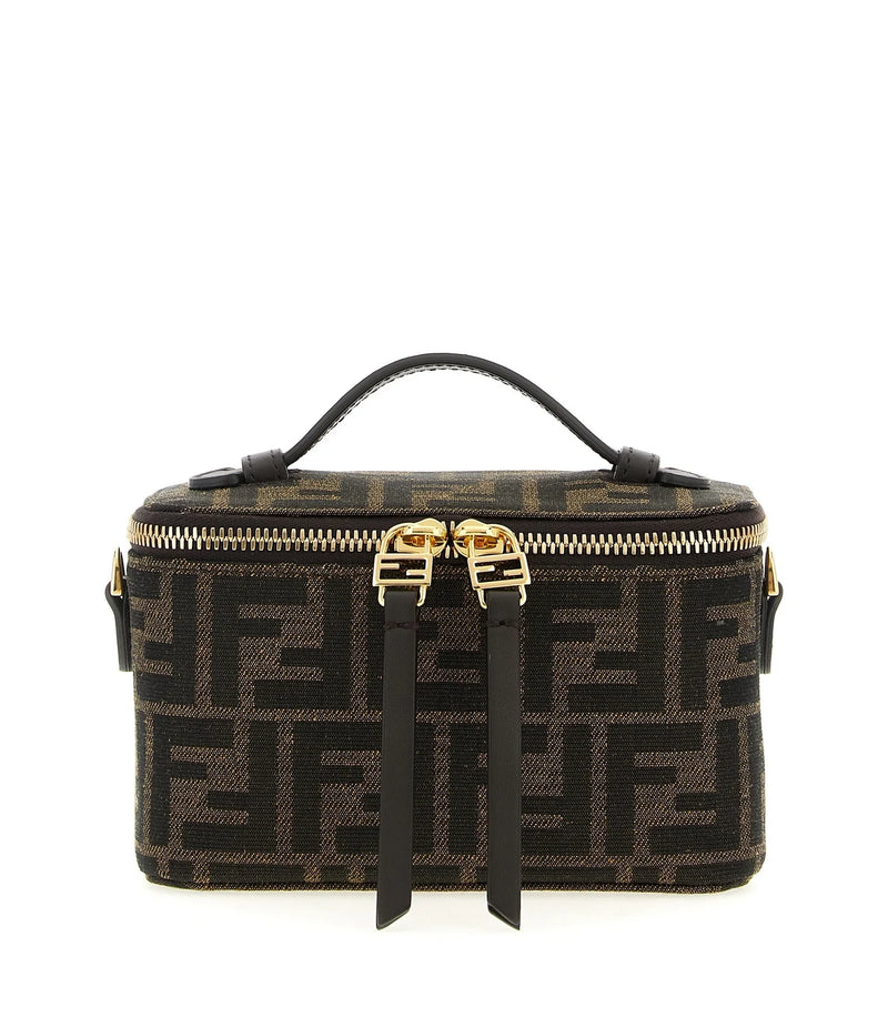 Fendi Makeup Bag in brown, Polyester