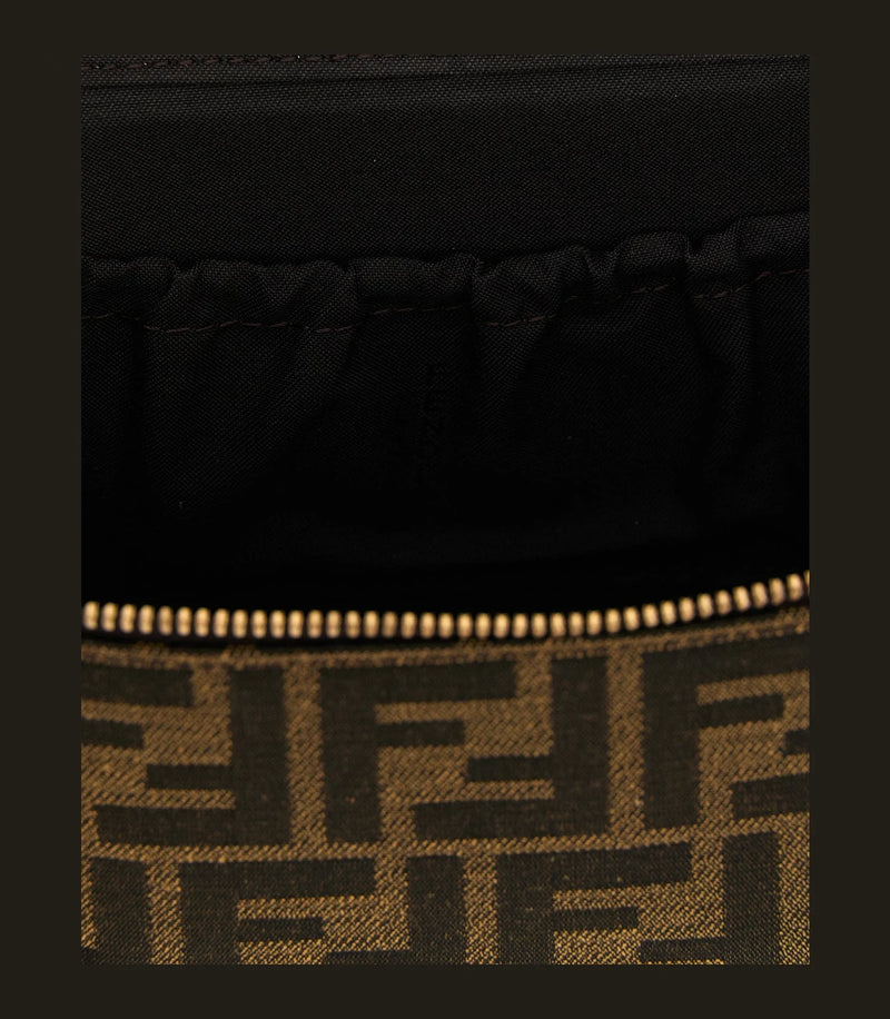 Fendi Makeup Bag in brown, Polyester — view 4
