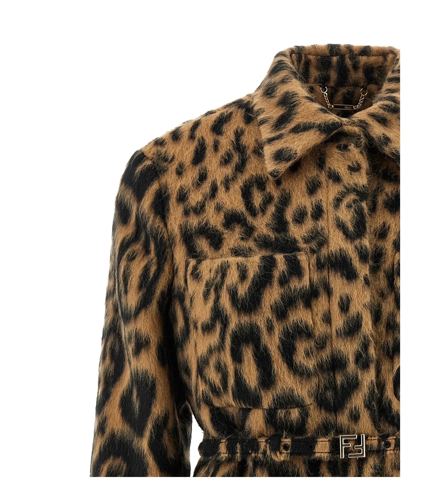 Fendi Overcoat in beige, Virgin Wool — view 3