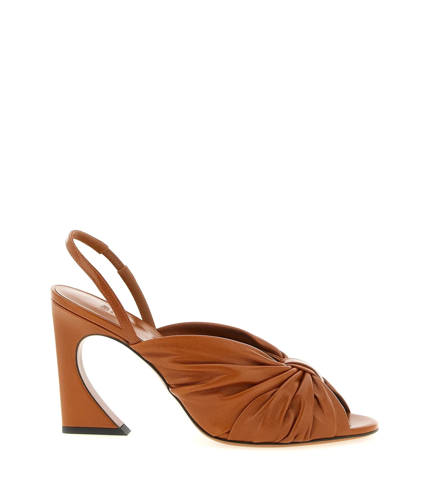 Fendi Brown Stiletto Sandals 