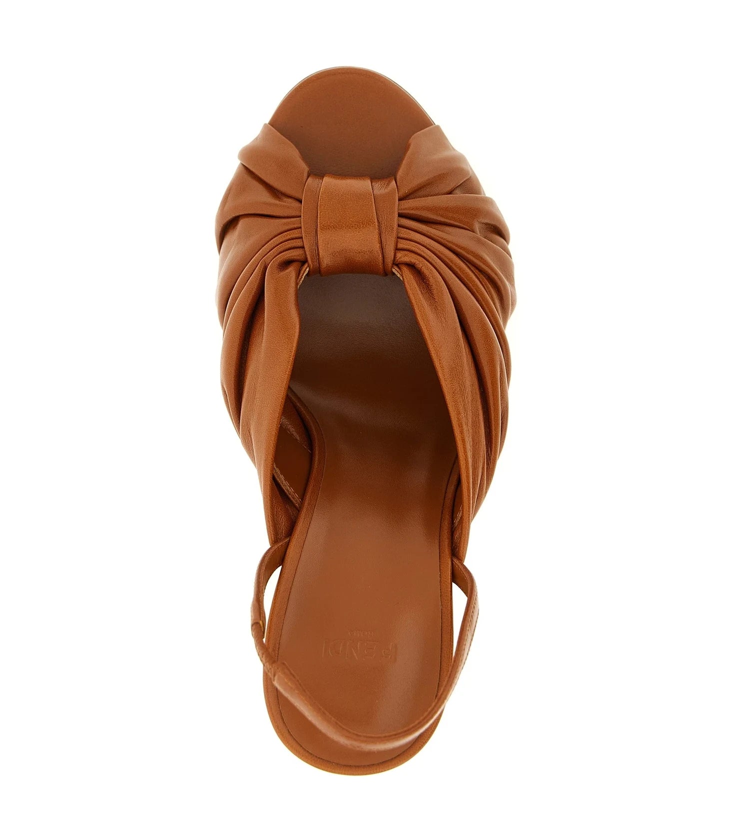 Fendi Brown Stiletto Sandals 