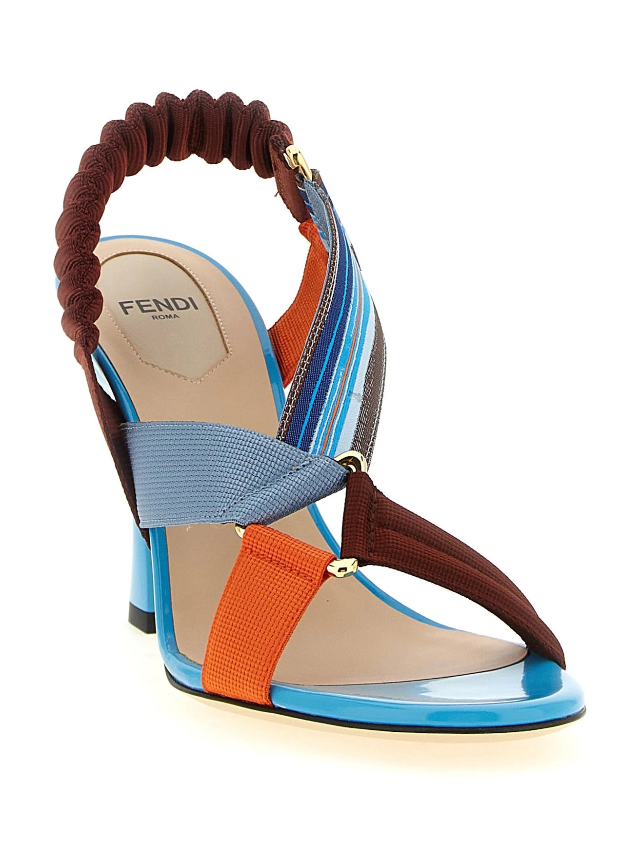 Fendi Sandals in multicolor, Viscose — view 2