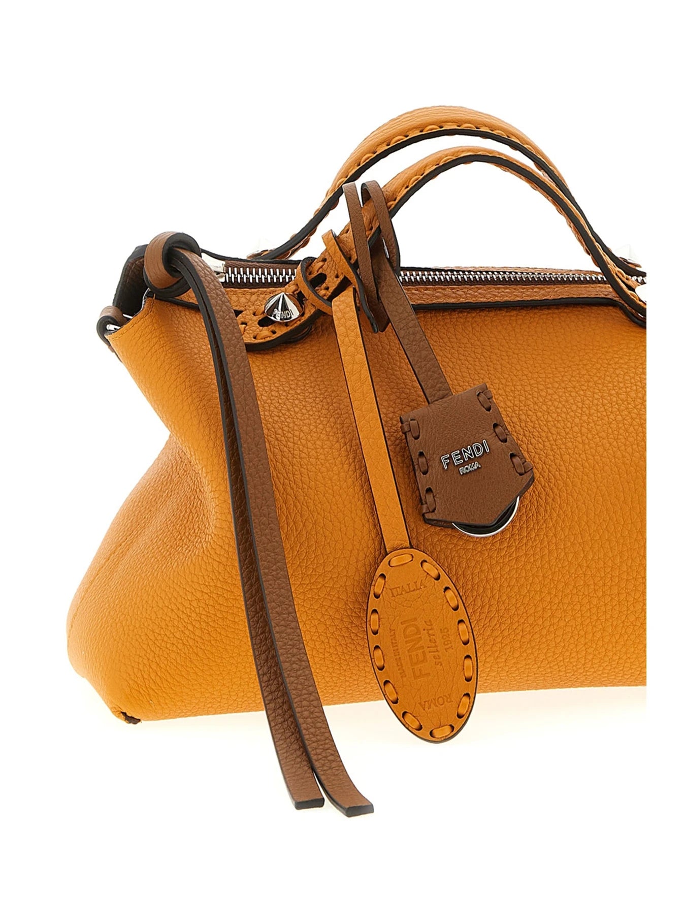 Fendi Satchel Bag in brown, Calfskin Leather — view 3