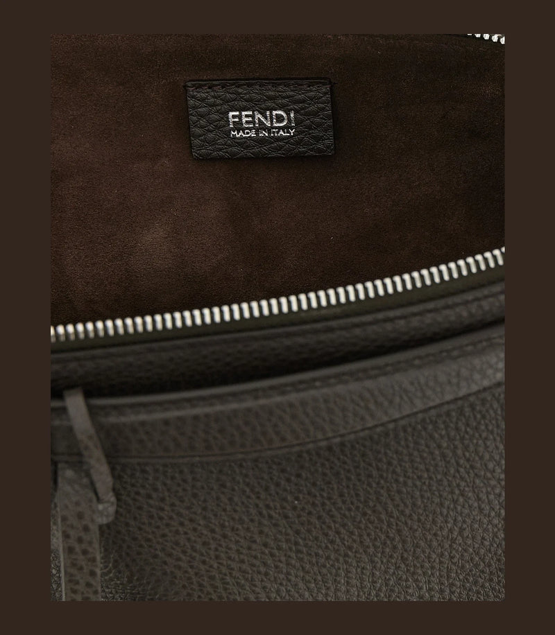 Fendi Satchel Bag in brown, Calfskin Leather — view 4