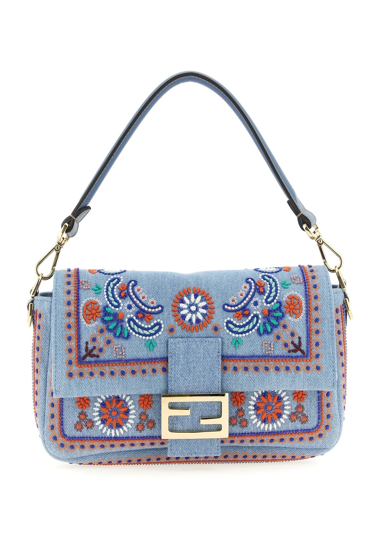 Fendi Shoulder Bag in blue, Cotton