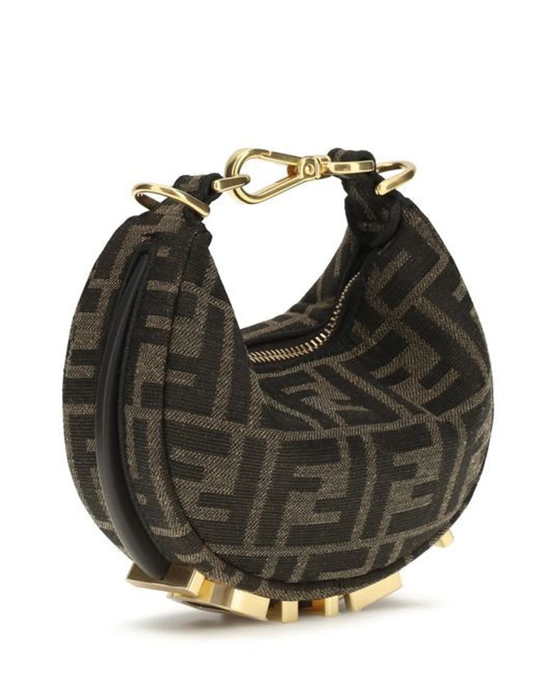Fendi Shoulder Bag in brown, Polyamide — view 3