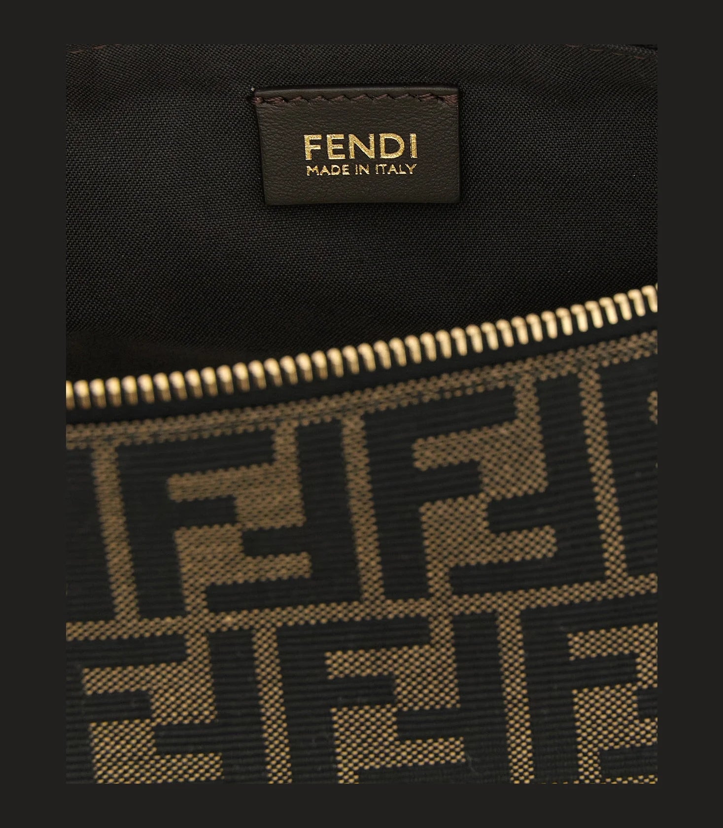 Fendi Shoulder Bag in brown, Polyester — view 4