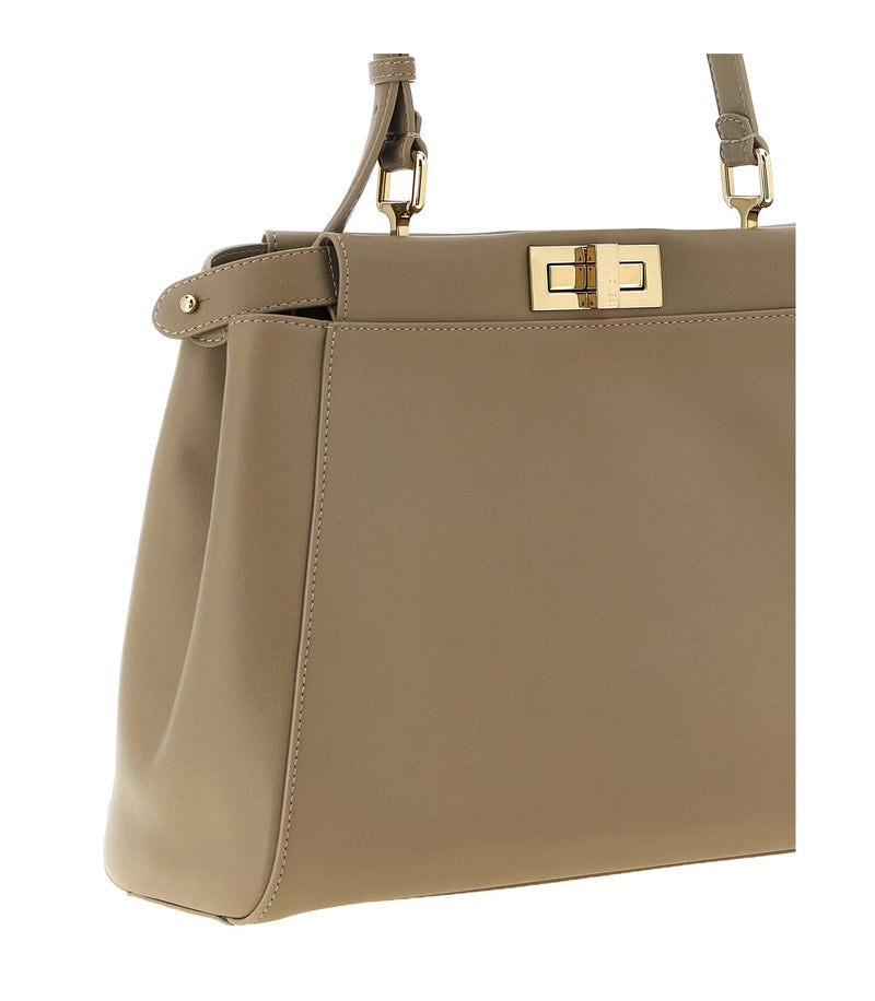 Fendi Shoulder Bag in gray, Calfskin Leather — view 3