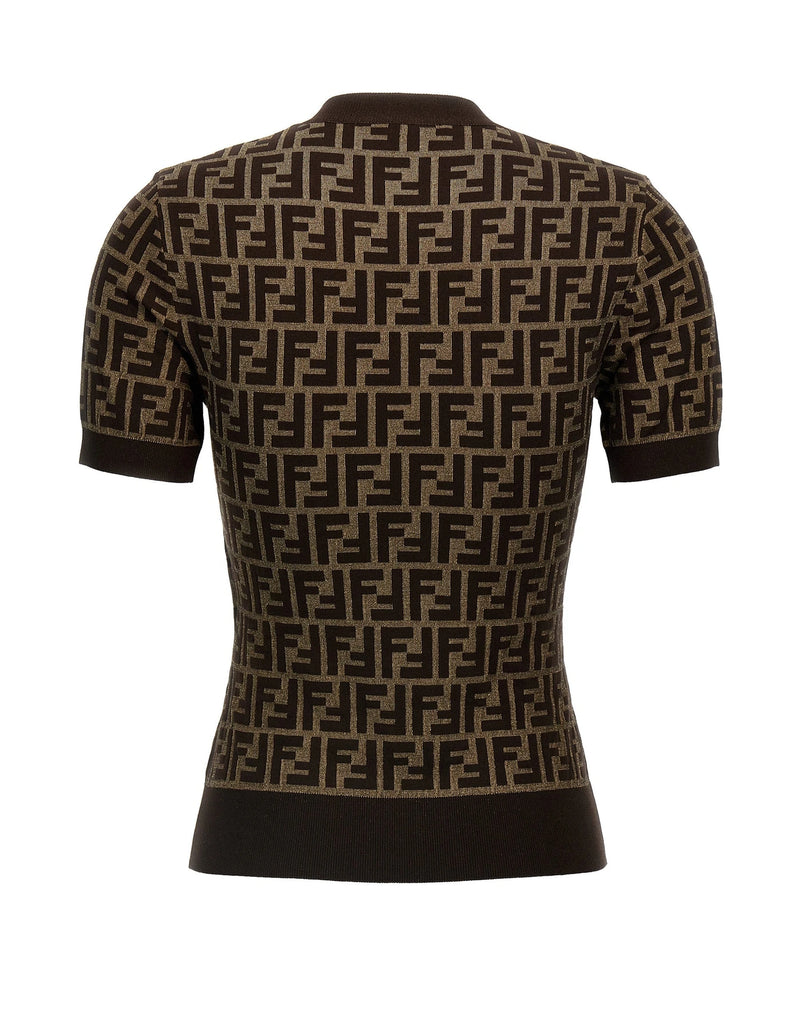 Fendi Sweater in brown, Cotton — view 2