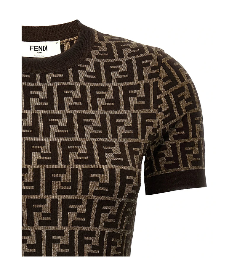 Fendi Sweater in brown, Cotton — view 3