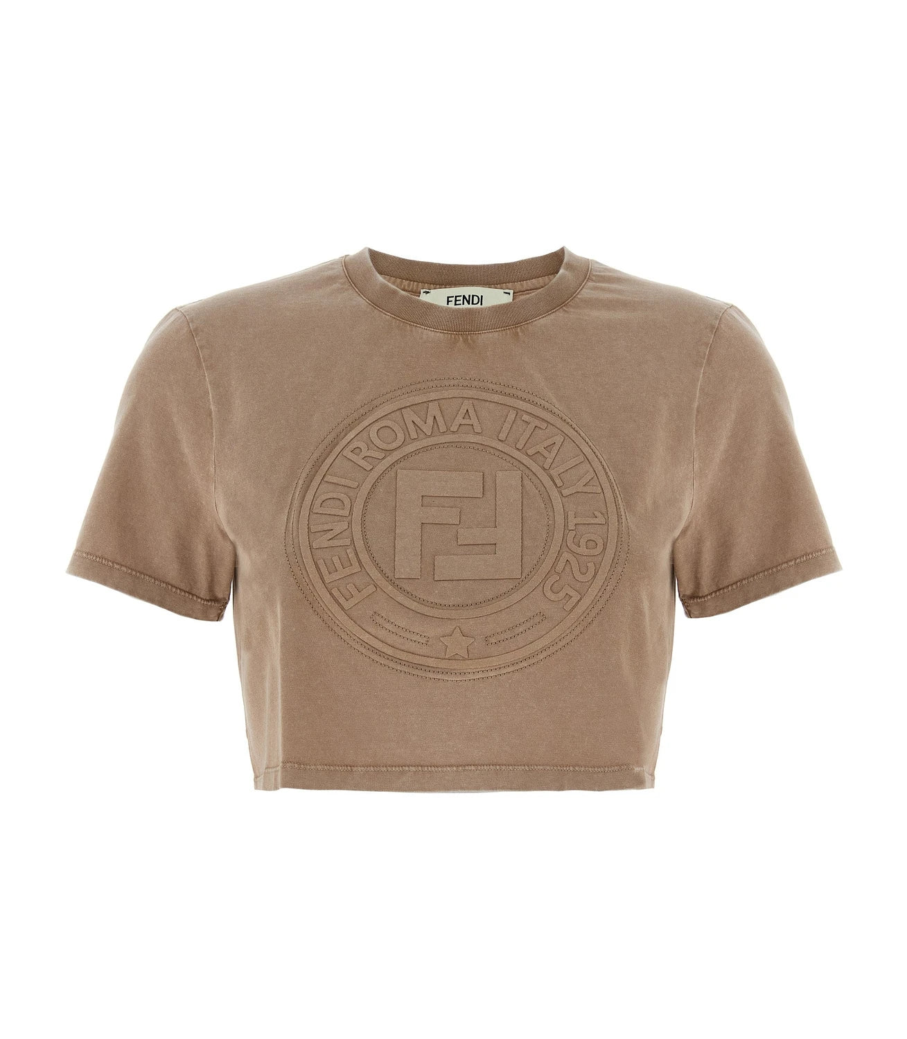 Fendi T-Shirt in brown, Cotton