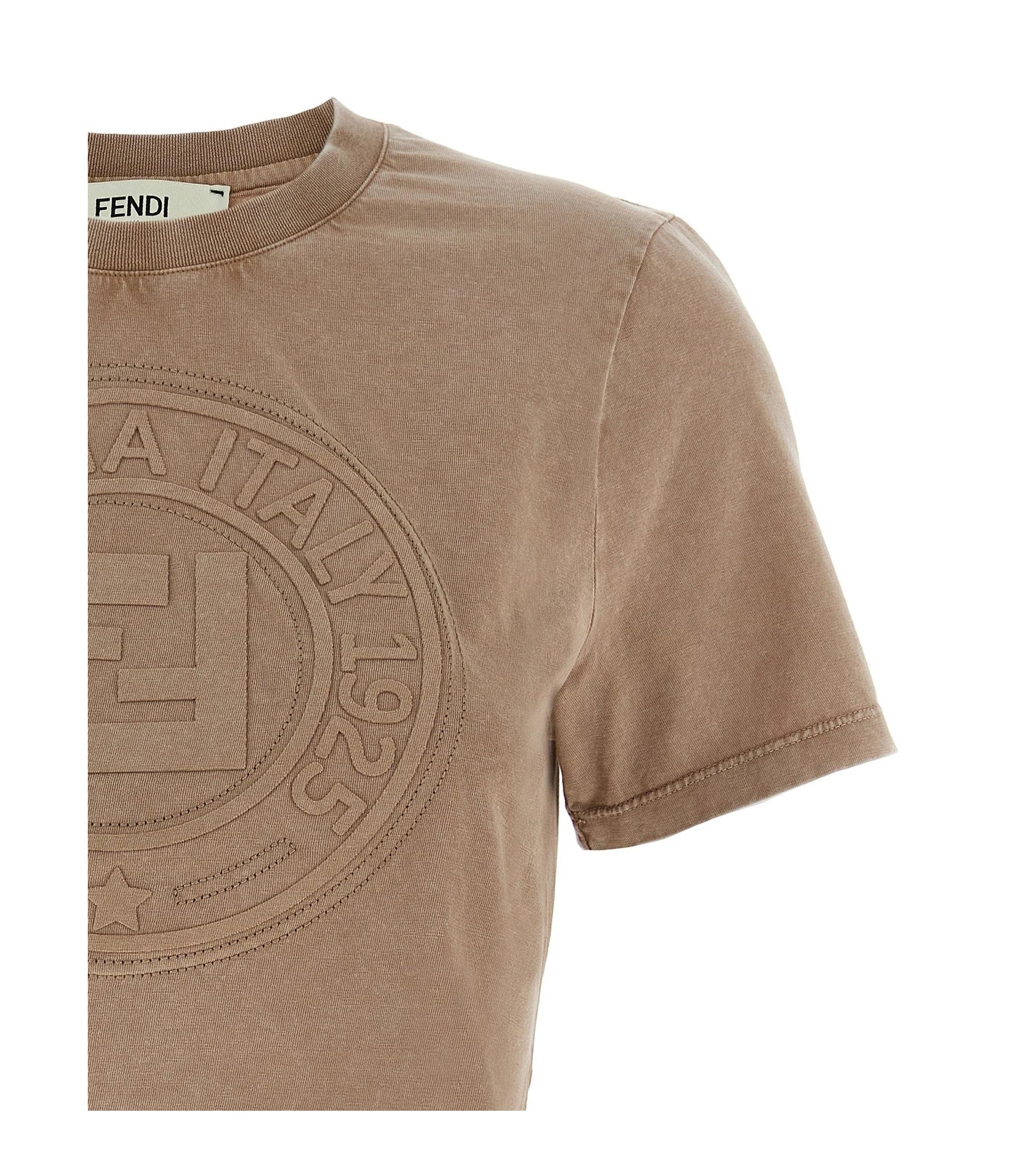 Fendi T-Shirt in brown, Cotton — view 3