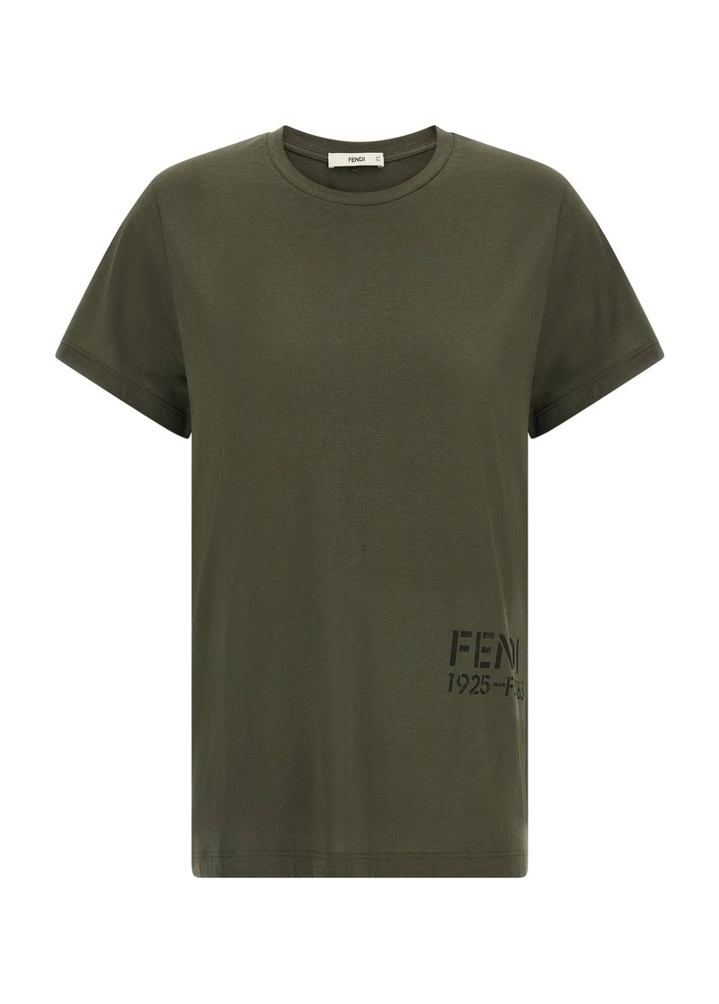 Fendi T-Shirt in green, Cotton
