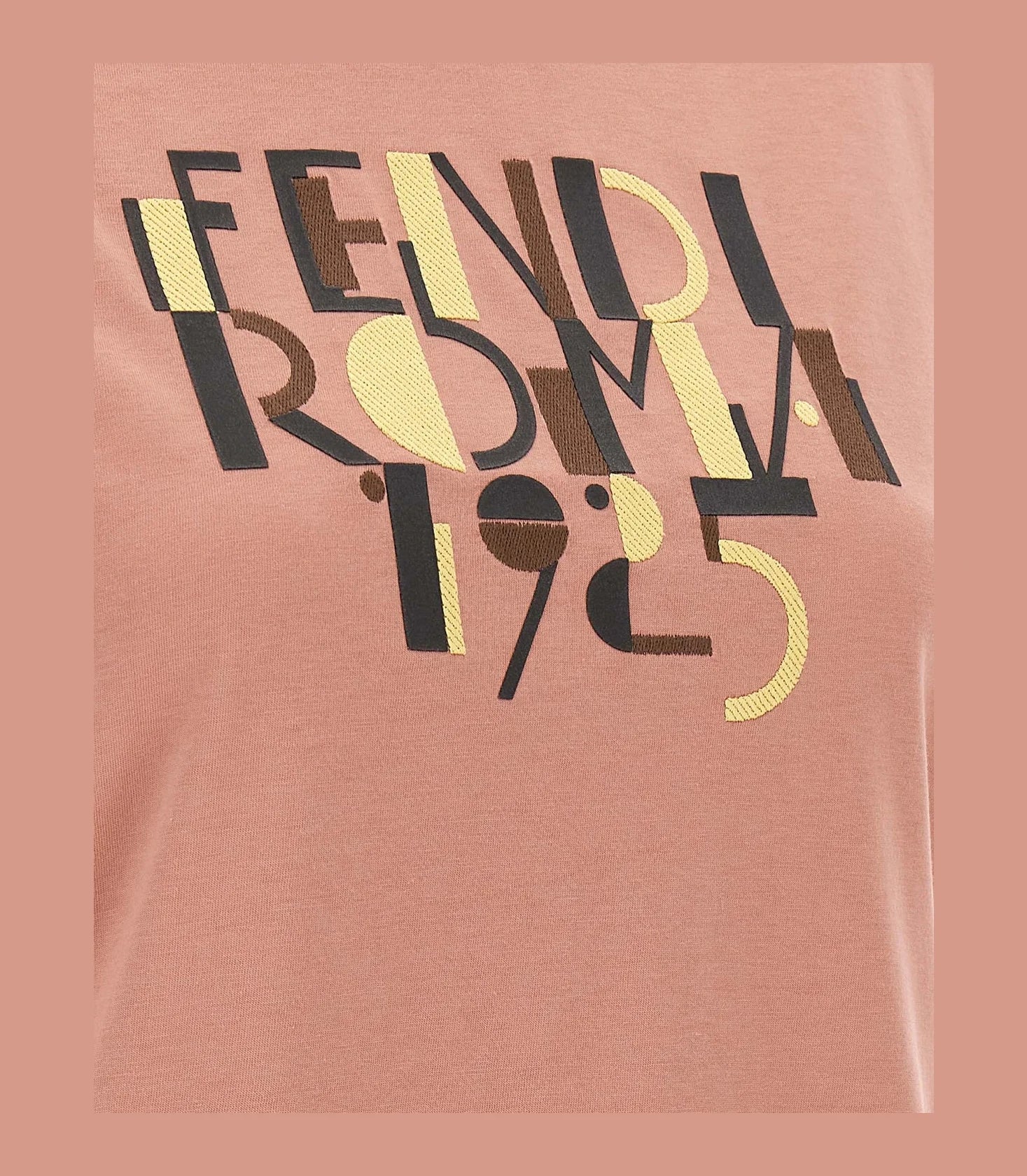 Fendi T-Shirt in pink, Cotton — view 4