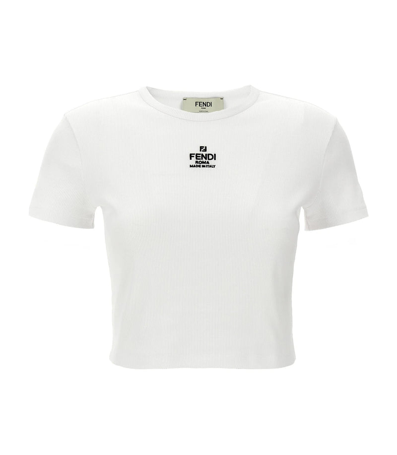 Fendi T-Shirt in white, Cotton