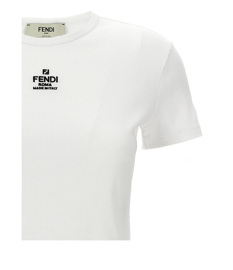 Fendi T-Shirt in white, Cotton — view 3