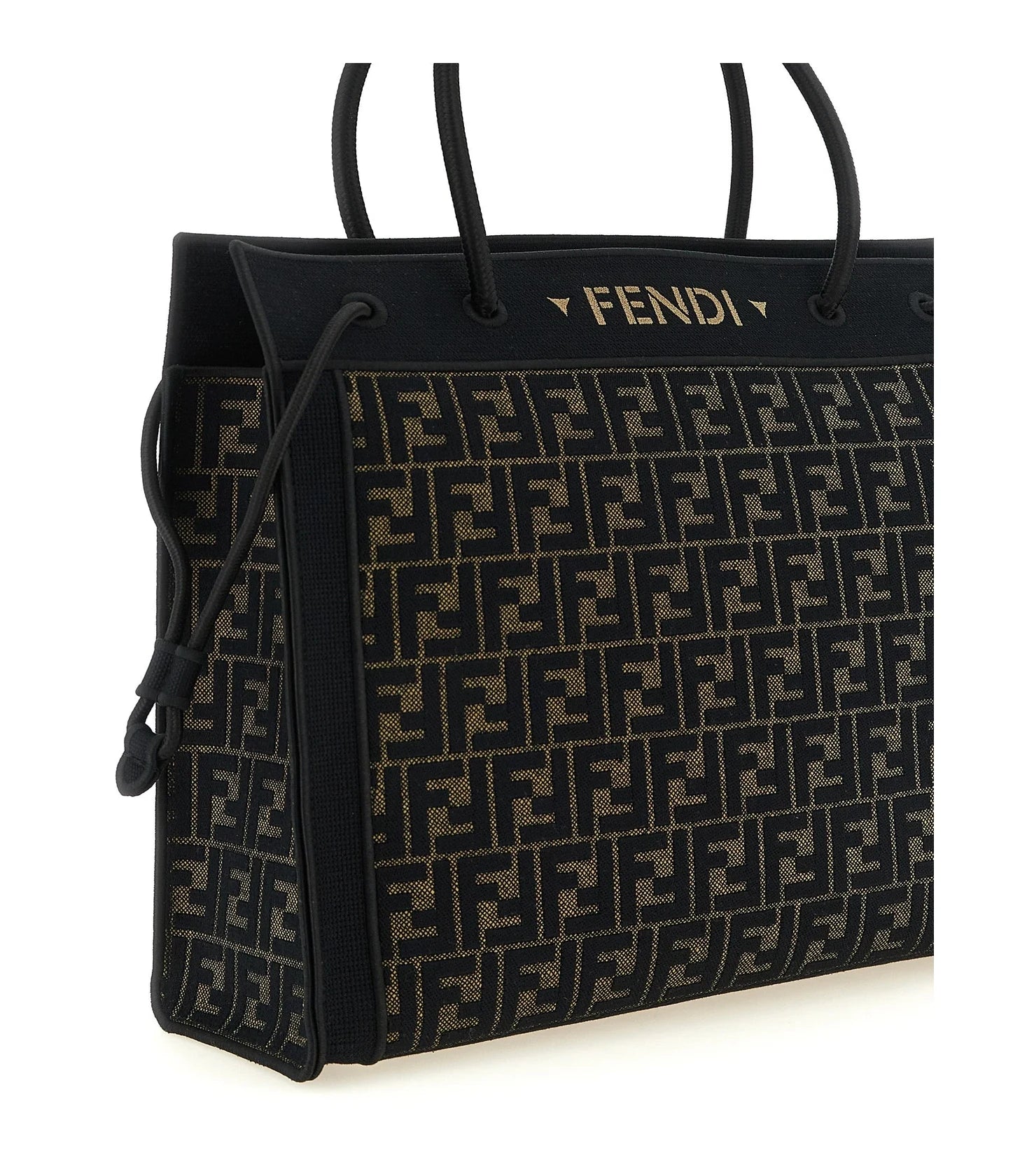 Fendi Tote Bag in brown, Cotton — view 3