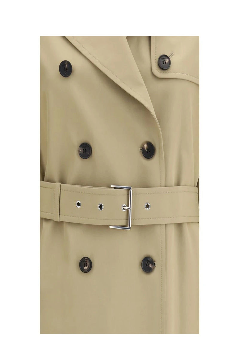 Fendi Trench Coat in beige, Cotton — view 3