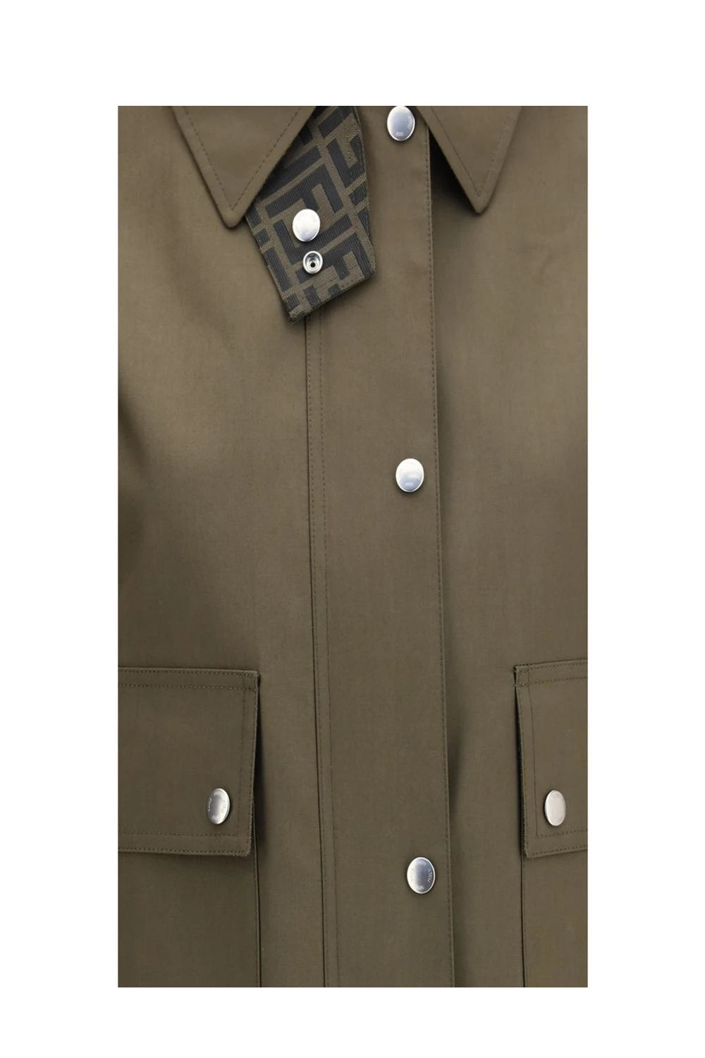 Fendi Trucker Jacket in beige, Polyester — view 3