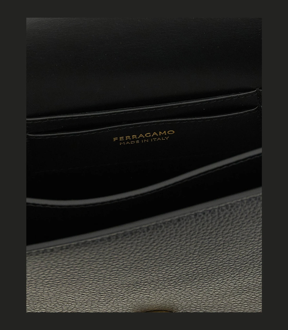Ferragamo Cross Body Bag in black, Calfskin Leather — view 4