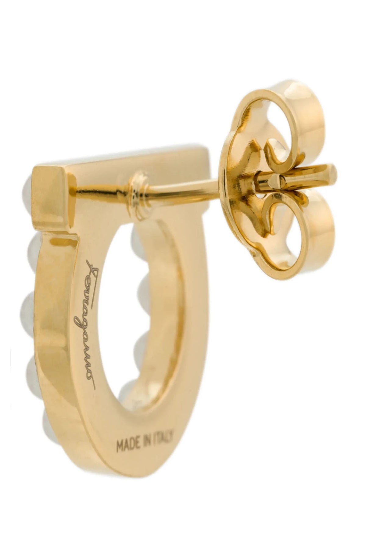 Ferragamo Earring in gold, Brass — view 3