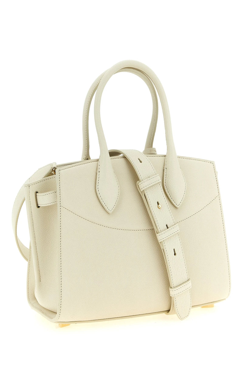 Ferragamo Satchel Bag in white, Calfskin Leather — view 2