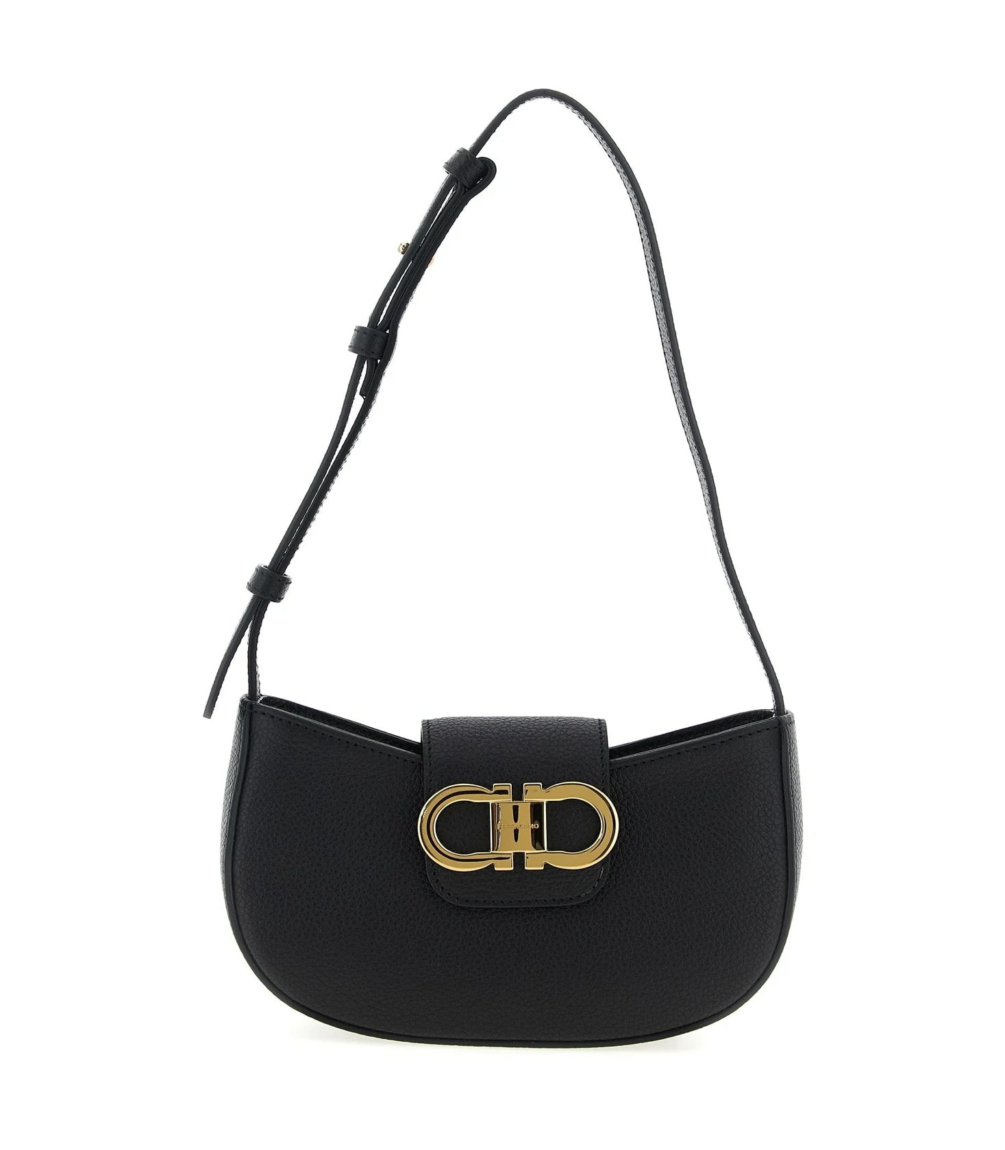 Ferragamo Shoulder Bag in black, Calfskin Leather