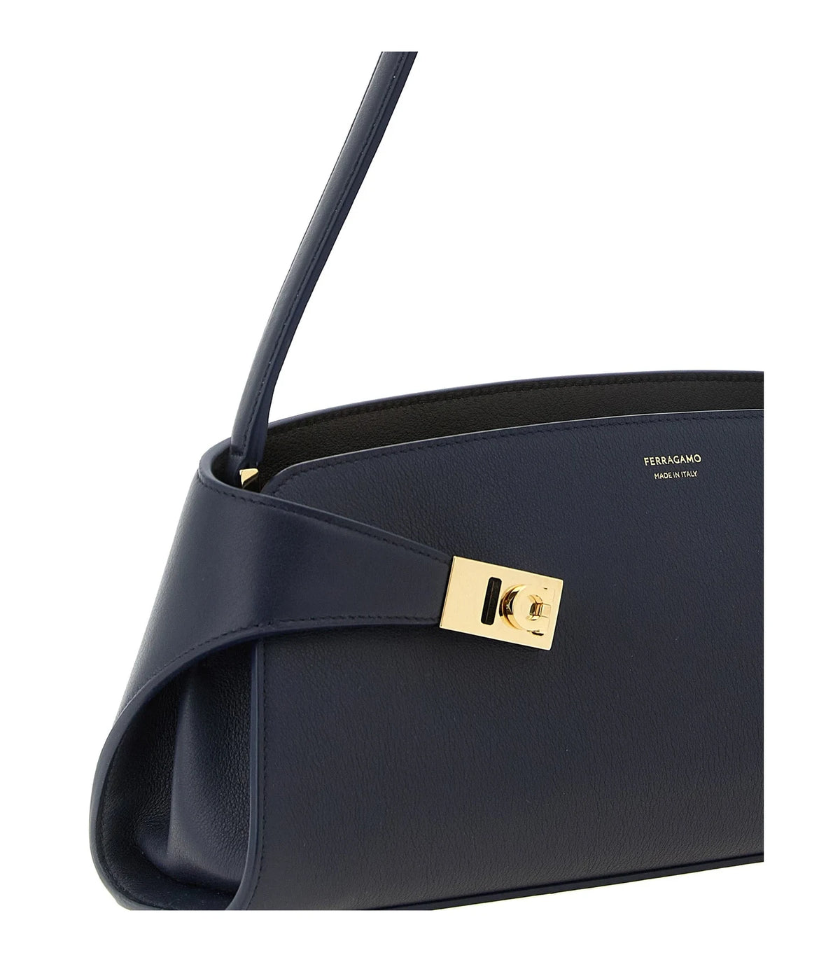 Ferragamo Shoulder Bag in blue, Calfskin Leather — view 3