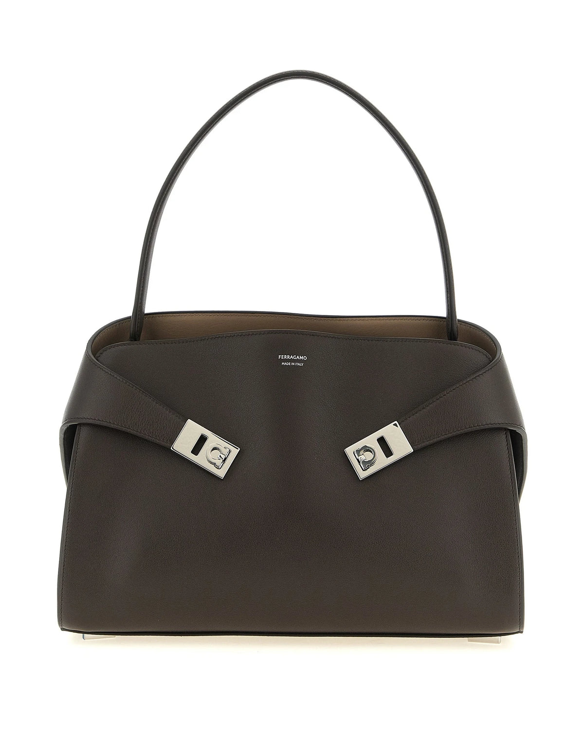 Ferragamo Shoulder Bag in brown, Calfskin Leather