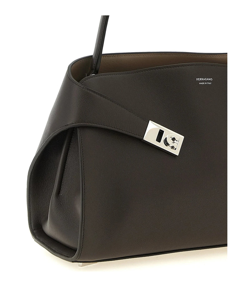 Ferragamo Shoulder Bag in brown, Calfskin Leather — view 3