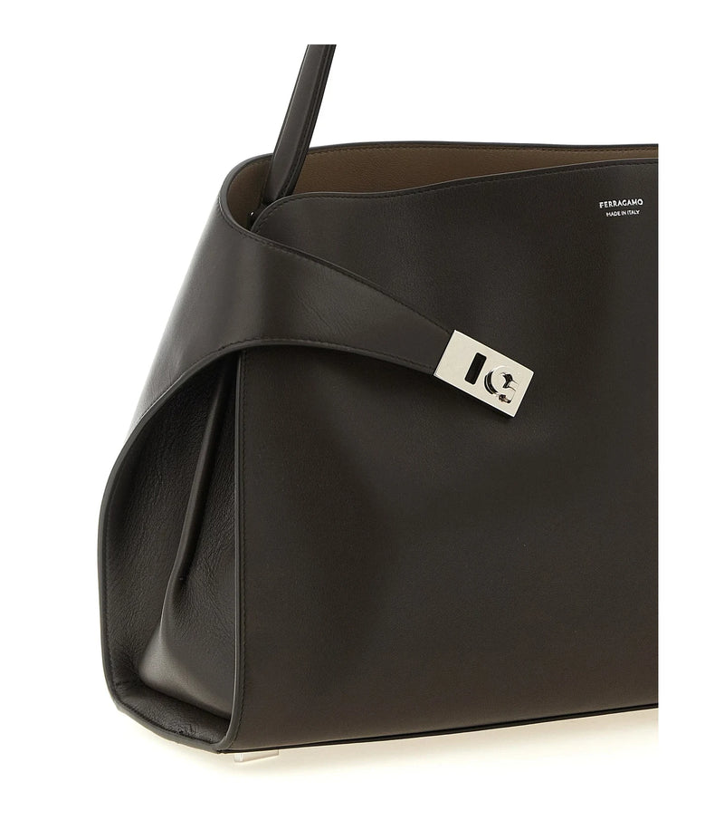 Ferragamo Shoulder Bag in brown, Calfskin Leather — view 3