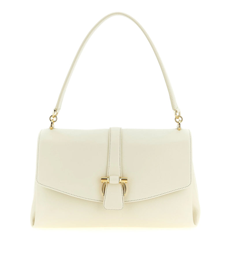 Ferragamo Shoulder Bag in white, Calfskin Leather