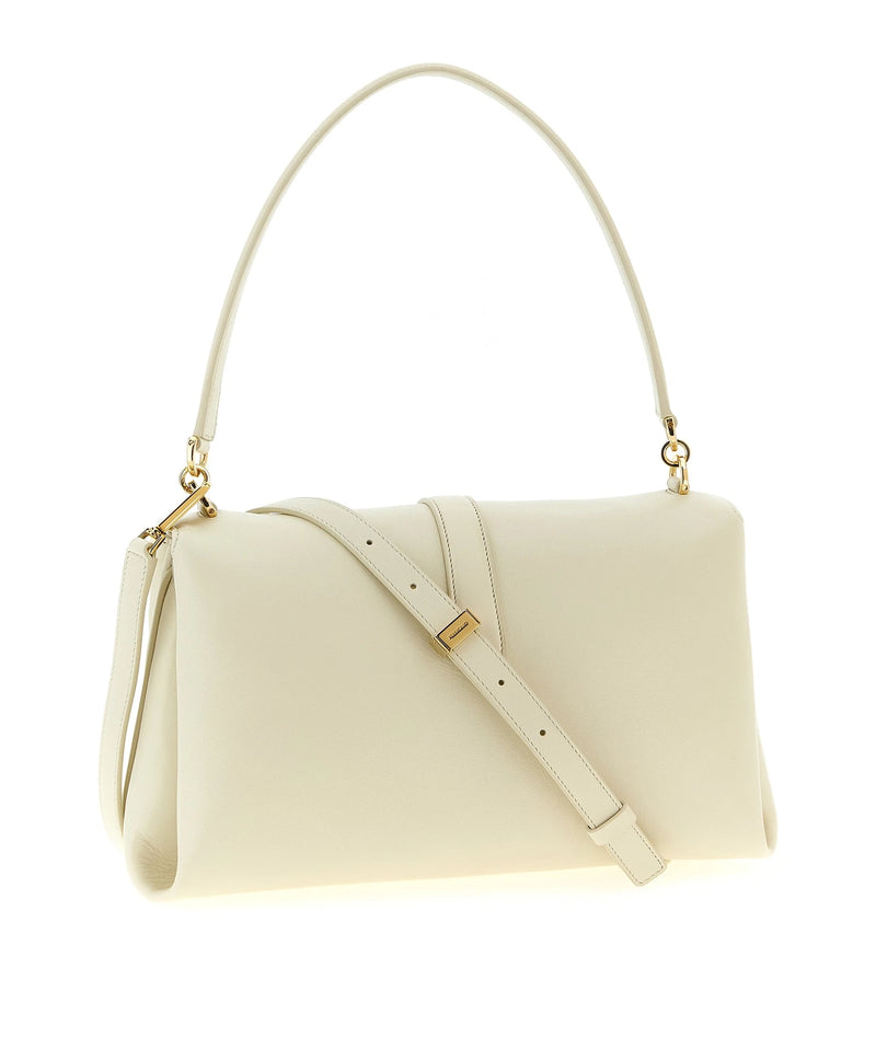 Ferragamo Shoulder Bag in white, Calfskin Leather — view 2