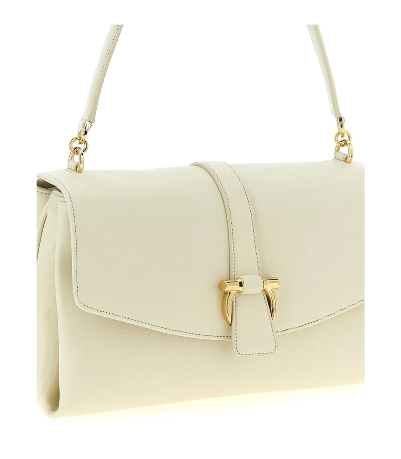 Ferragamo Shoulder Bag in white, Calfskin Leather — view 3