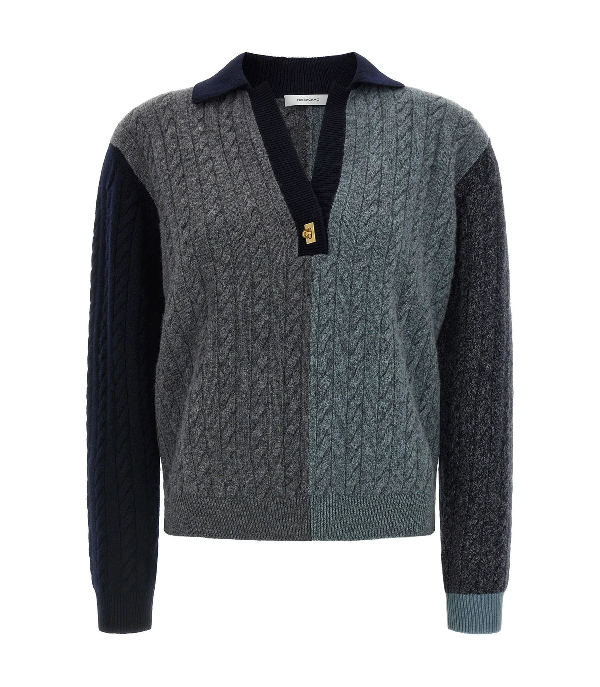 Ferragamo Sweater in multicolor, Virgin Wool