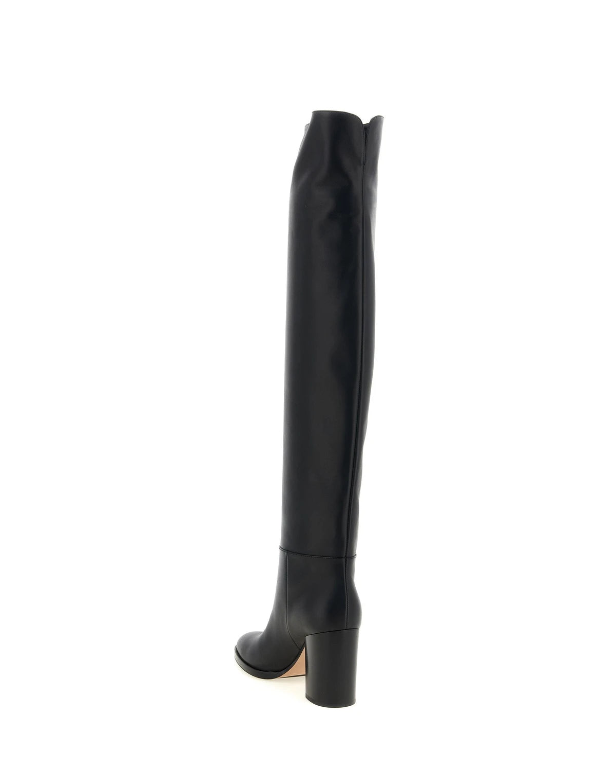 Gianvito Rossi Knee High Boots in black, Calfskin Leather — view 3