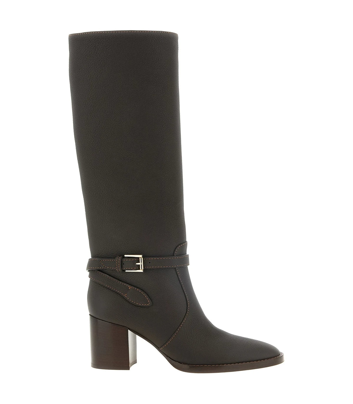 Gianvito Rossi Knee High Boots in brown, Calfskin Leather